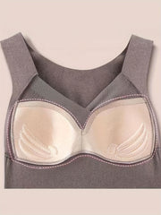 3pcs Mesh Thermal Tops Sleeveless V Neck Top Women's Lingerie