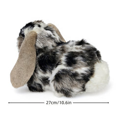 Realistic Lop Eared Rabbit Plush 26 Soft Stuffed Animal Grey