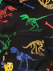 Colorful Dinosaur Boys Hoodie Spring Fall Sweatshirt