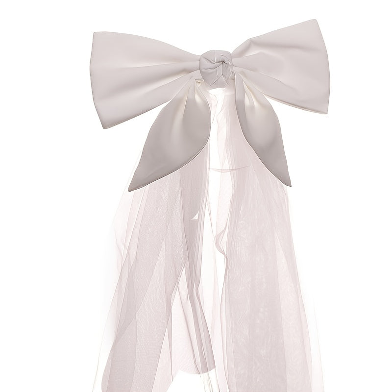 Bridal Veil Lace Tulle Wedding Bridal Veil +Bowknot