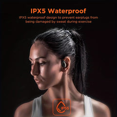 Wireless Sports Earbuds 48H Playback Waterproof Earbuds w/ Mic