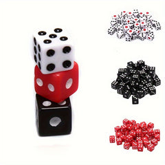 50pcs Gaming Dices Standard 6-Sided Dice for Parties and Board Games