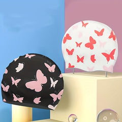 Cartoon Animal Print Silicone Swimming Cap