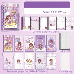 Girls Loose-Leaf Page Journal Diary Book for Students