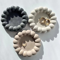 Silicone Bubble Tray Resin Mold Coaster Candle Holder DIY Resin Art