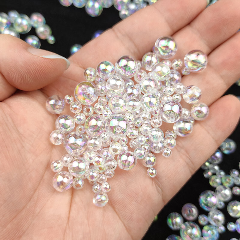 4 6 8 10mm ABS Pearl Transparent Beads Diy Jewelry Material