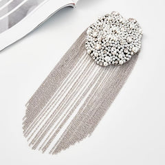 Rhinestone Tassel Shoulder Decoration for Suits & Costumes
