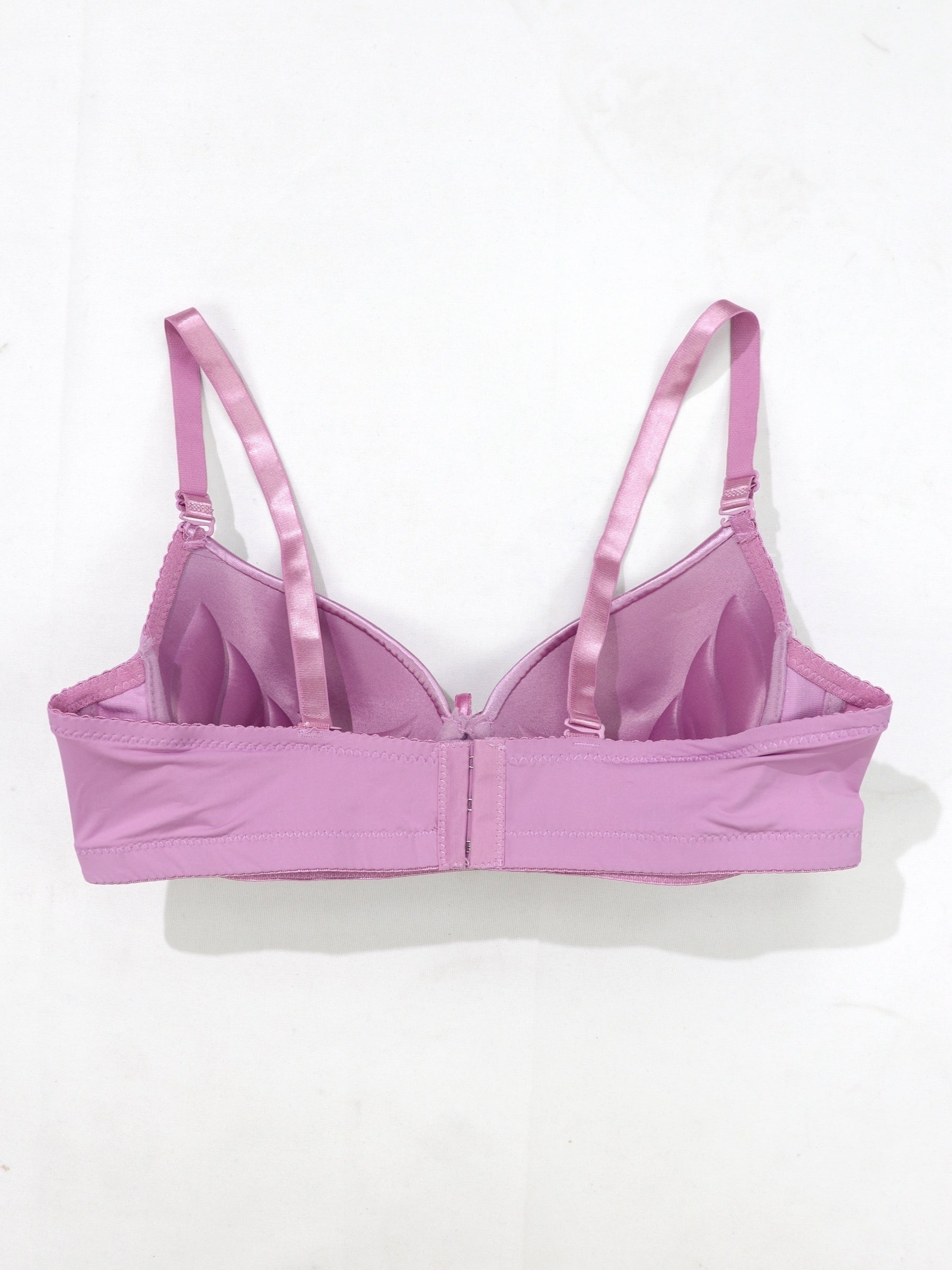 2pcs Solid Push Up Bra Soft & Comfortable Anti sagging Everyday Bra