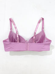 2pcs Solid Push Up Bra Soft & Comfortable Anti sagging Everyday Bra