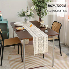 Polyester Table Runner with Lace - Weeding/Birthday/Th