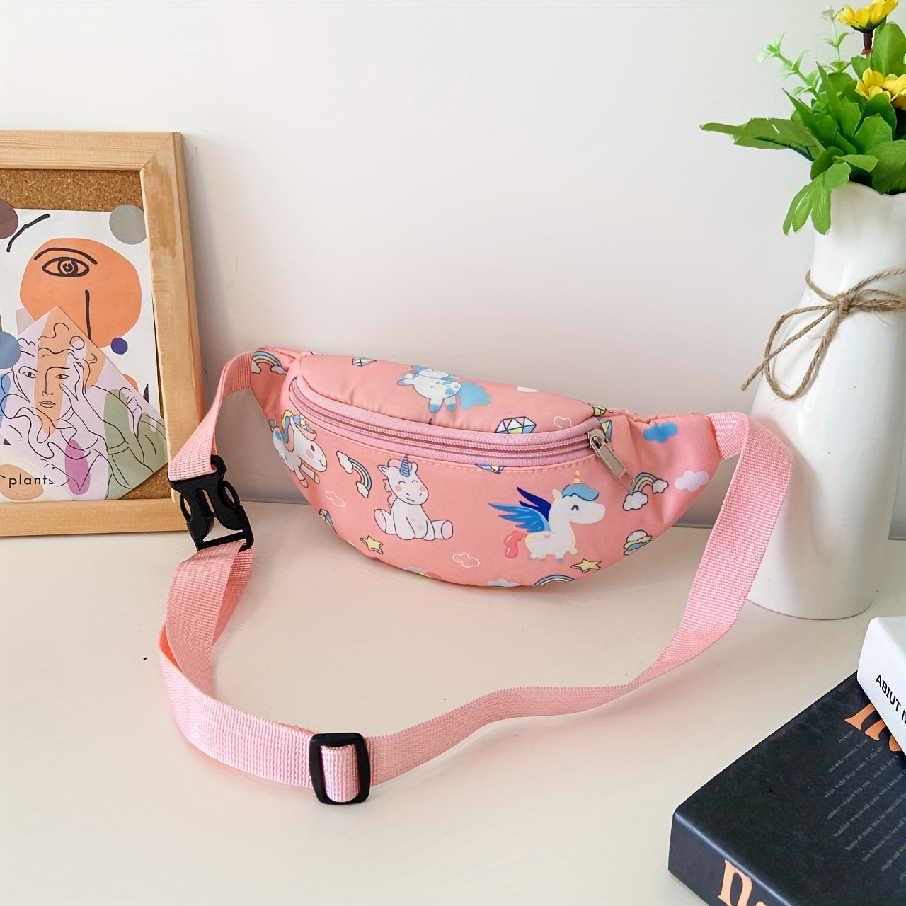 Kids Cartoon Chest Bag Outing Shoulder Bag For Girls