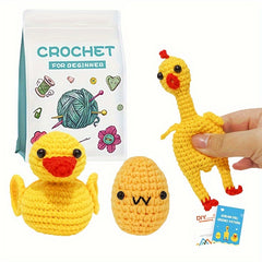 Crochet Kit for Beginners Duck DIY Craft Supplies