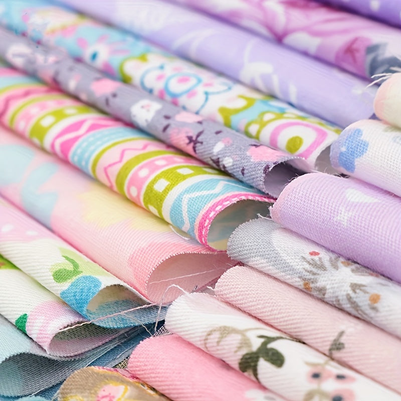 50Pcs Floral Cotton Fabric Bundle for DIY Craft Doll Clothes Sewing Patch