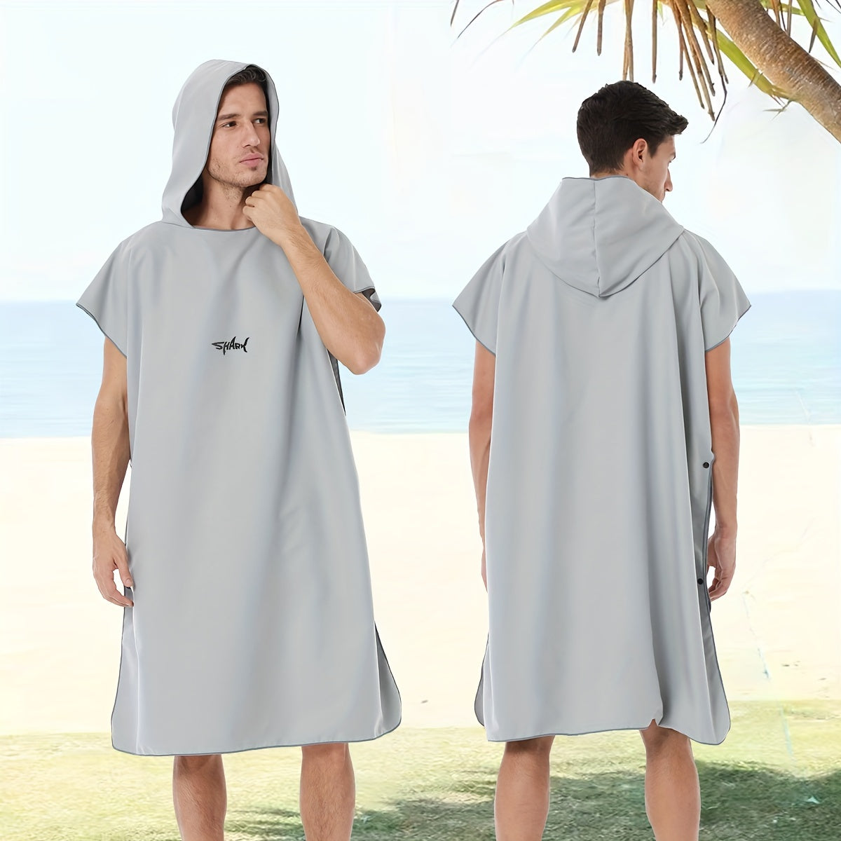 Fast Drying Hooded Towel for Surfing & Bathing Suede Wetsuit Changing Towel