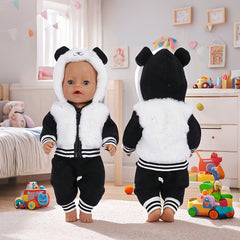 2pcs Panda Doll Costumes for 35-56cm Newborn Baby Dolls - Christmas & Year
