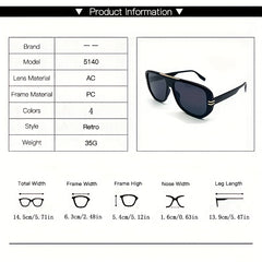 Men's Vintage Copper Electroplated Sunglasses with UV400 Protection