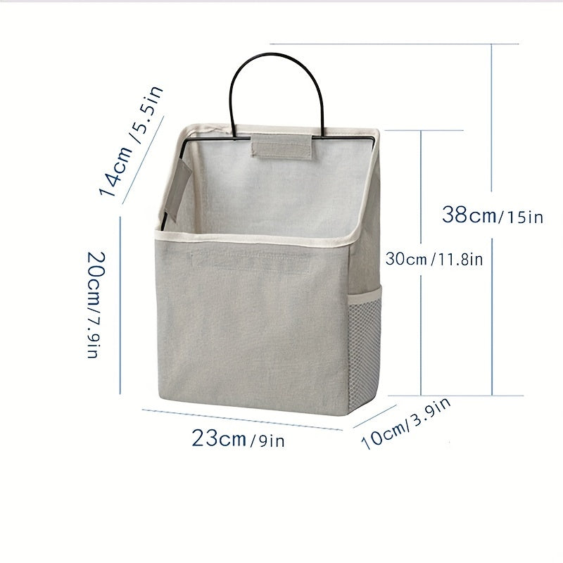 Bedroom Storage Hanging Bag Wall Fabric Desktop Linen Storage Bag