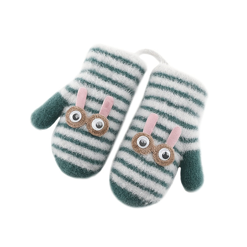 Kids Winter Warm Knitted Gloves Christmas Halloween Gloves