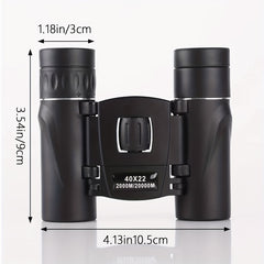 High Power Folding Binoculars Portable Professional Binoculars
