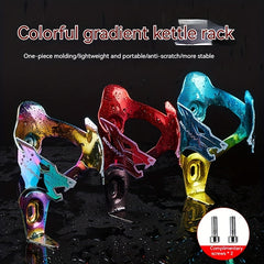 Colorful Aluminum Alloy Bike Bottle Holder Lightweight Anti Scratch Cup Mount