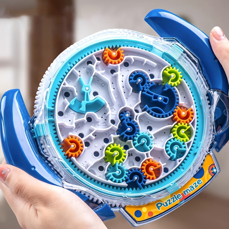 Multiplayer Maze Challenge Puzzle Gear & Balance Game in Orange