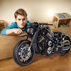 1000 pcs Motorcycle Building Blocks Toy DIY Assembly High Difficulty Model