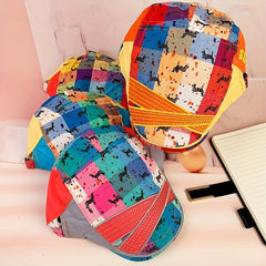 Kids Adjustable Peaked Cap w/ Graffiti Pony for Outdoor Sport