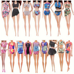 40pc Doll Clothing & Accessories Playset with Shoes, Handbags, Surfboard, Guitar