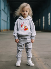 OERYUI 2pcs Christmas Bunny Hoodies Pants Set For Kids Spring Fall