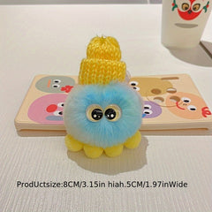Colorful Small Octopus Plush Keychain Funny Cartoon Doll Jewelry Girls