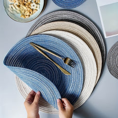 6pcs Heat Resistant Ramie Woven Coasters Set of 6 Decorative Kitchen Supplies