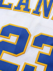 Men's 23 Embroidered Basketball Jersey V Neck Sleeveless Uniform