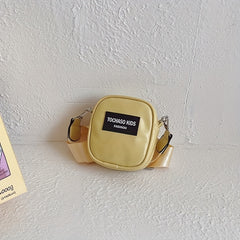 Kids Letter Patch Crossbody Bag Casual Small Shoulder Bag