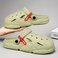 Unisex Comfy Platform Clogs Hollow Out Non Slip Garden Shoes