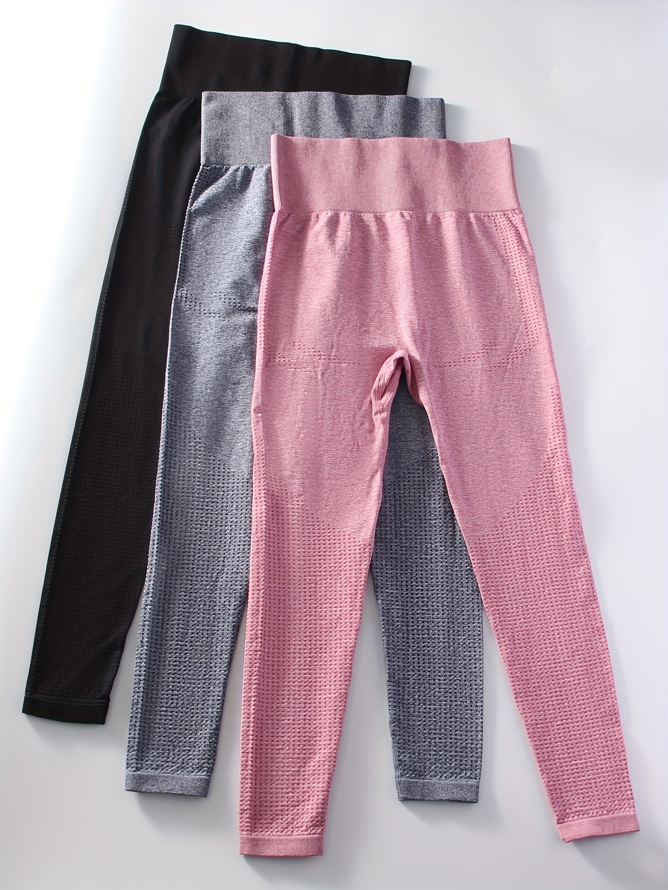 3pcs High Waisted Yoga Leggings Women's Activewear