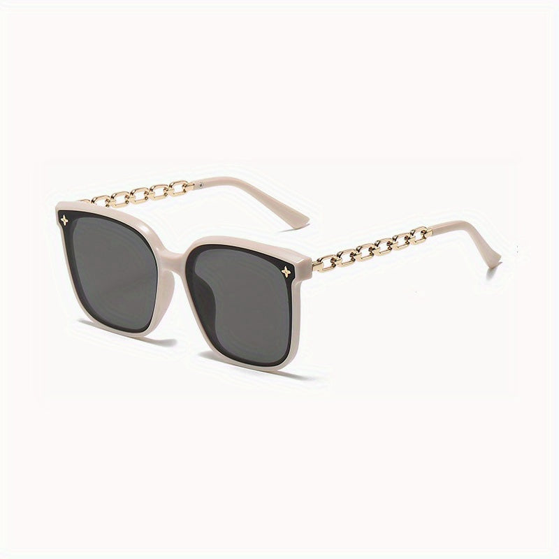 Square Sunglasses Chain Charm Anti Glare UV400