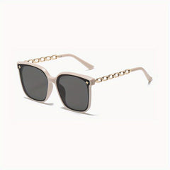 Square Sunglasses Chain Charm Anti Glare UV400