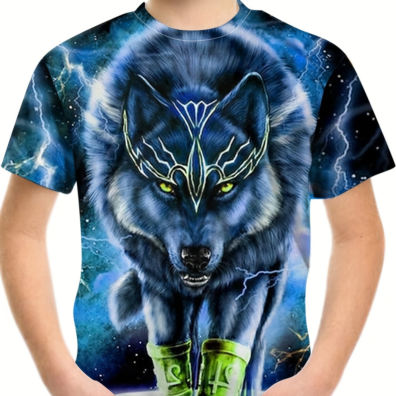 Boys' Wolf Graphic T Shirt 3D Print Breathable Casual Tee