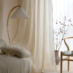 Velvet Sheer Window Curtain for Home Decor