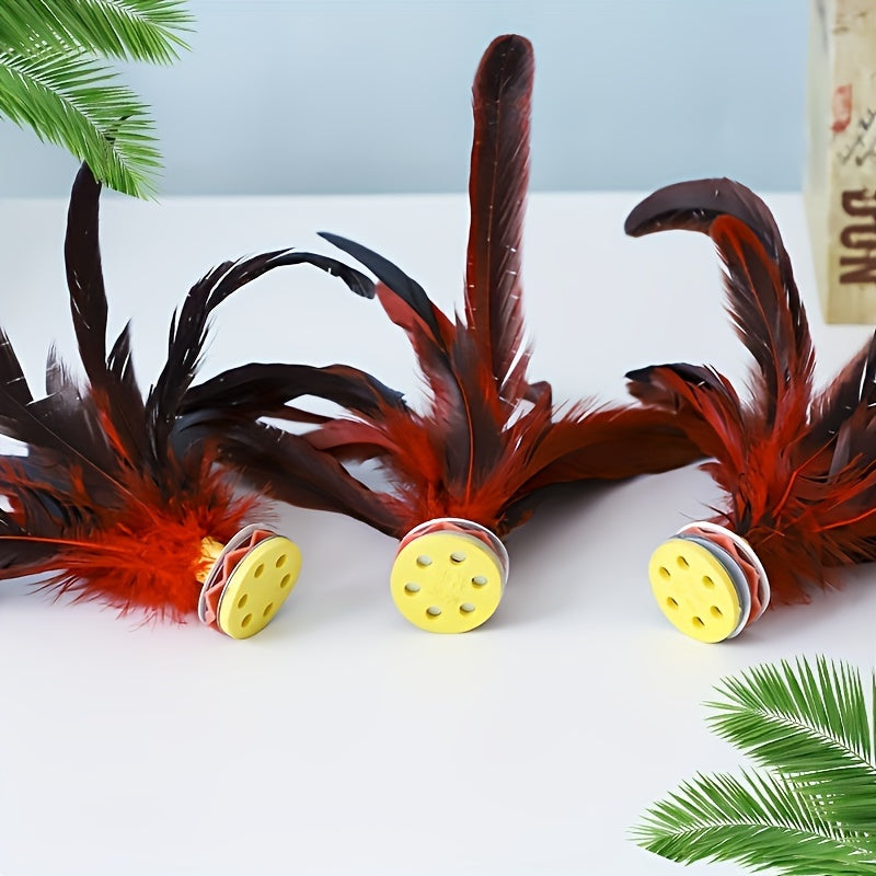 Chicken Feather Shuttlecock for Fitness and Entertainment
