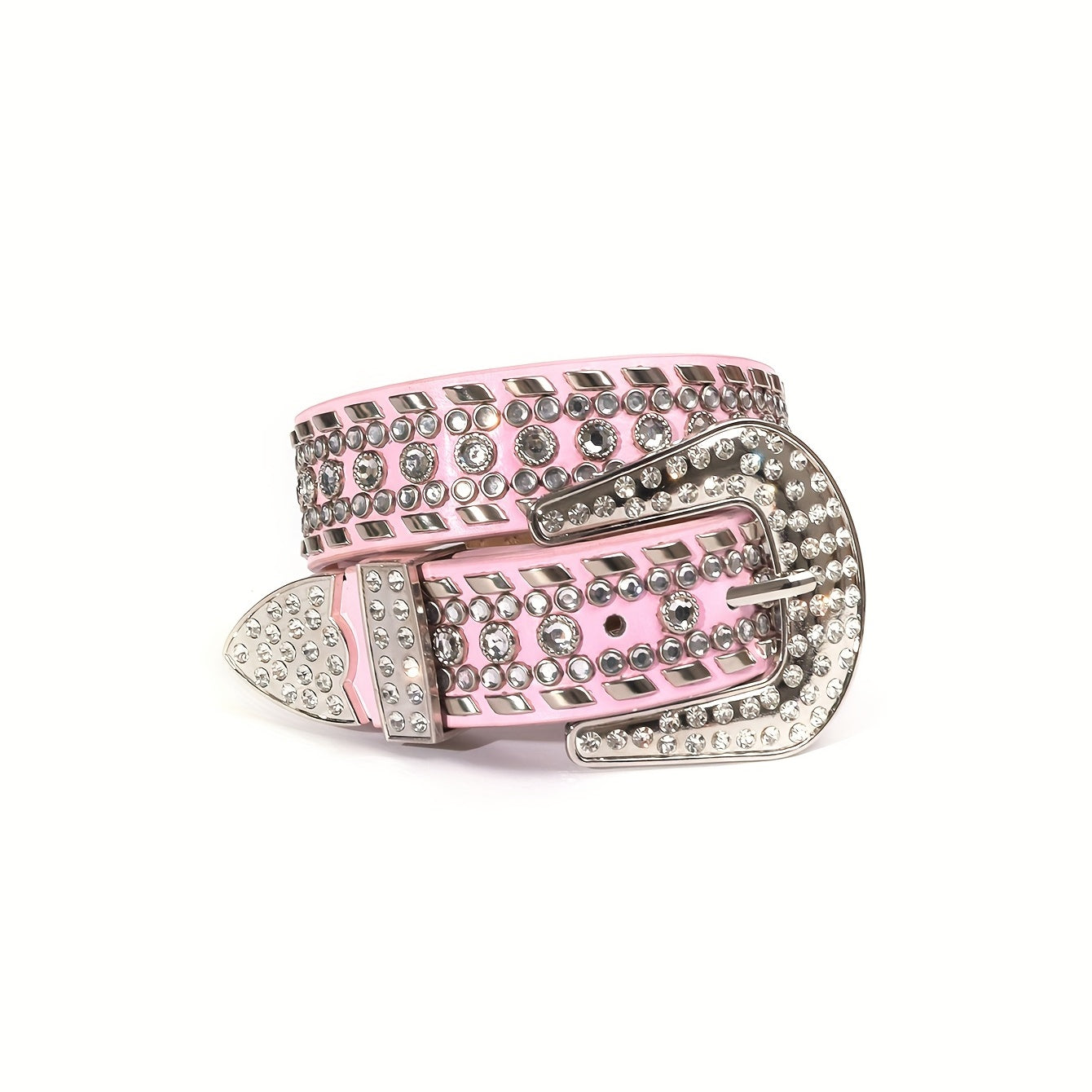 Kids Rhinestone Western Belt Girls Boys Cowgirl Inlaid Diamond Leather