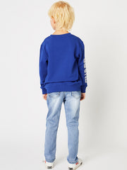 Boy Embroidered Denim Jeans Regular Fit Kids Clothes