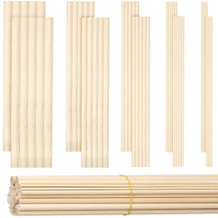 50pcs Birch Wooden Stick Combination Set DIY Building Model Material