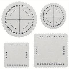 4pcs Beading Cord Disc Disk Braiding Weaving Plate Hand Bracelet Knitting Tools