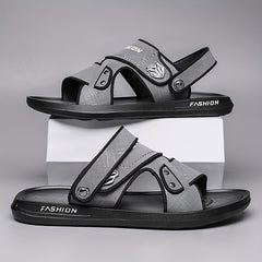 Men's Casual Slide Sandals Non Slip Slip On Slippers Open Toe Shoes