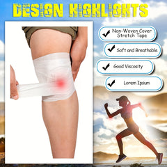 Non Woven Bandage Roll Stretch Tape 2" x 5 Yards