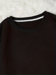 Warm Fleece Crew Neck Sweatshirt for Women