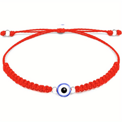 Evil Eye Adjustable Braided Bracelet for Girls Boys Teens