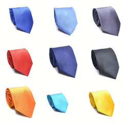 3 15inch Diagonal Stripe Solid Formal Business Tie for Men