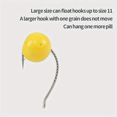 50pcs Semi Floating Carp Fishing Lure Simulated Corn Scent Fishing Beads